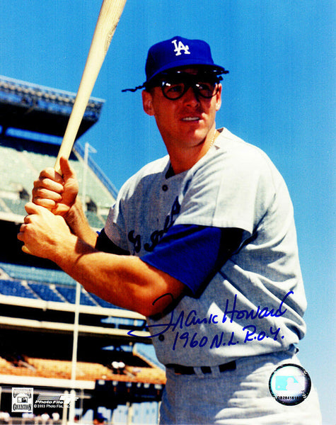 Frank Howard Signed Los Angeles Dodgers Holding Bat 8x10 Photo w/1960 NL ROY- SS