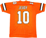 DENVER BRONCOS JERRY JEUDY AUTOGRAPHED SIGNED ORANGE JERSEY JSA STOCK #233881