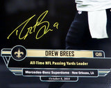 DREW BREES AUTOGRAPHED FRAMED 16X20 PHOTO NEW ORLEANS SAINTS BECKETT BAS 200335