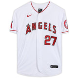 MIKE TROUT Autographed Los Angeles Angels Nike Authentic White Jersey MLB AUTH.