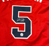 Freddie Freeman Signed Atlanta Braves Jersey / 2021 World Champion 1st Baseman