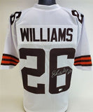 Greedy Williams Signed Cleveland Browns Jersey (Beckett) 2019 2nd Rnd Pck LSU DB