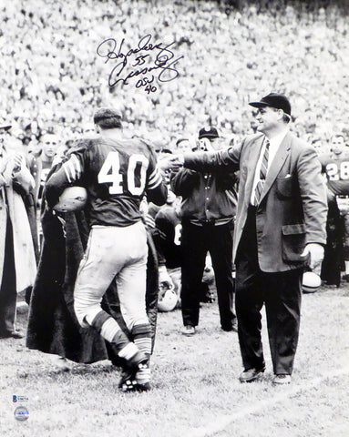 HOWARD HOPALONG CASSADY AUTOGRAPHED 16X20 PHOTO OHIO STATE OSU BECKETT 179079