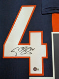 FRAMED DENVER BRONCOS CHAMP BAILEY AUTOGRAPHED SIGNED JERSEY BECKETT HOLO