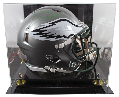 Eagles Brian Dawkins "HOF" Signed Flash F/S Speed Proline Helmet W/ Case BAS Wit