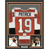 FRAMED Autographed/Signed NOLAN PATRICK 33x42 Philadelphia Orange Jersey BAS COA