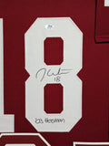 FRAMED OKLAHOMA SOONERS JASON WHITE AUTOGRAPHED SIGNED JERSEY PSA COA