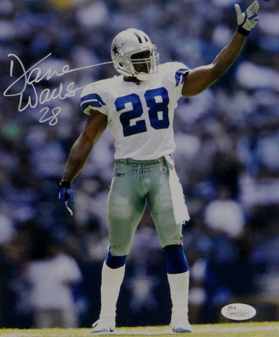 Darren Woodson Autographed *White Dallas Cowboys 8x10 Pointing Photo- JSA W Auth