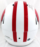 Ron Dayne Autographed Wisconsin Badgers F/S Speed Helmet W/99H-Prova *Black