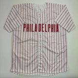 Autographed/Signed Shane Victorino Philadelphia Pinstripe Jersey PSA COA