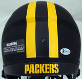 DAVANTE ADAMS AUTOGRAPHED PACKERS BLACK ECLIPSE FULL SIZE HELMET BECKETT 185688