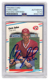 Chris Sabo Signed Reds 1988 Fleer Update Rookie Baseball Card #U-87 - (PSA/DNA)