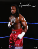 Lennox Lewis Autographed 16x20 Close Up Photo- Beckett W Hologram *Silver