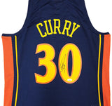 WARRIORS STEPHEN CURRY AUTOGRAPHED M&N 09-10 HWC ROOKIE YEAR JERSEY L JSA 234075