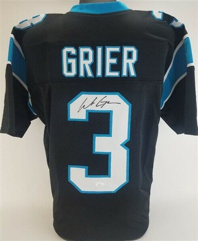 Will Grier Signed Carolina Panthers Jersey (JSA COA) Ex West Virginia Q.B.