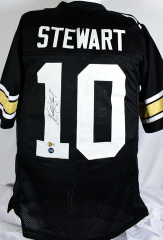 Kordell Stewart Autographed Black College Style Jersey- Beckett W Hologram