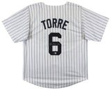 Joe Torre Authentic Signed White Pinstripe Pro Style Jersey BAS Witnessed