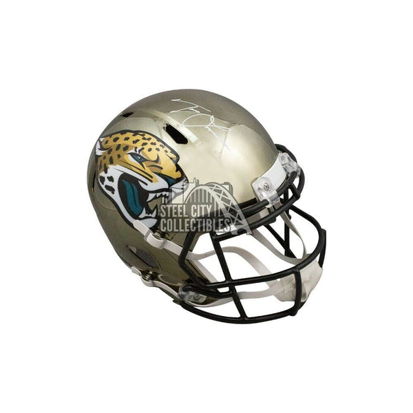 Trevor Lawrence Autographed Jaguars Chrome Replica F/S Football Helmet Fanatics