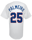 Rafael Palmeiro (RANGERS) Signed White Custom Baseball Jersey - (SCHWARTZ COA)