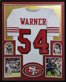 FRAMED SAN FRANCISCO 49ERS FRED WARNER AUTOGRAPHED SIGNED JERSEY BECKETT HOLO