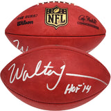 WALTER JONES AUTOGRAPHED NFL LEATHER FOOTBALL SEAHAWKS "HOF 14" MCS HOLO 203089