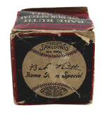 Babe Ruth Signed Spalding Home Run Special Baseball w/ Original Box BAS #AB76947