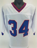 Thurman Thomas Signed Buffalo Bills White Jersey (JSA COA) NFL MVP (1991) R.B.