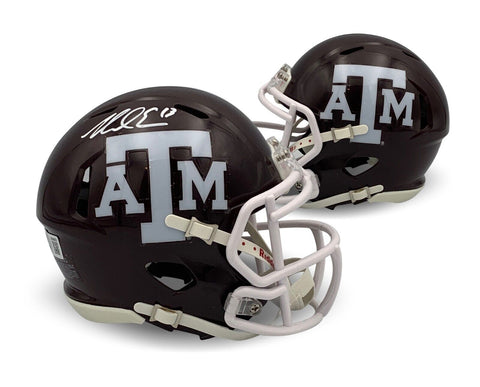 Mike Evans Autographed Texas A&M Aggies Signed Football Mini Helmet Beckett MAR