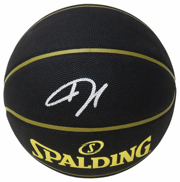 Giannis Antetokounmpo Signed Spalding Elevation Black Basketball -(SCHWARTZ COA)