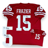 Tommie Frazier Autographed SIGNED Jersey - Red - Beckett Authenticated