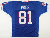 Peerless Price Signed Buffalo Bills Blue Jersey (Pro Player Hologram) All Pro WR