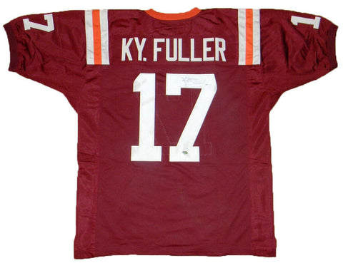 KYLE FULLER SIGNED AUTOGRAPHED VIRGINIA TECH HOKIES #17 MAROON JERSEY FANATICS