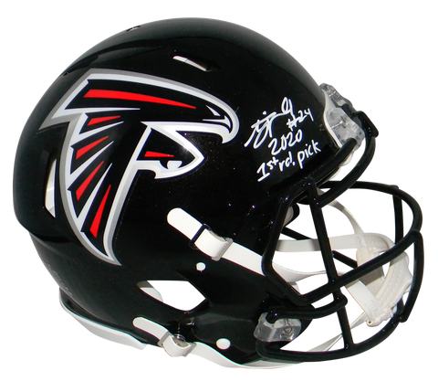 AJ TERRELL SIGNED AUTOGRAPHED ATLANTA FALCONS SPEED AUTHENTIC HELMET BECKETT