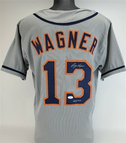 Billy Wagner Signed "422 SVS" Houston Astros Custom Jersey (JSA Witness COA)