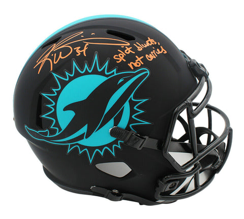 Ricky Williams Signed Miami Dolphins Speed Full Size Eclipse Helmet - "Split/Car