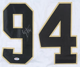 Cameron Jordan Signed New Orleans Saints White Jersey (PSA Holo) 3xPro Bowl D.E.