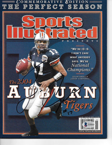 Jason Campbell Signed Auburn Tigers 2004 National Champs Sports Illustrated BAS