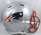 Ty Law Autographed New England Patriots F/S Speed Helmet - Beckett W Hologram