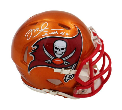 Mike Alstott Signed Tampa Bay Buccaneers Speed Flash NFL Mini Helmet