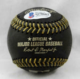 Mariano Rivera Autographed Rawlings OML Black Baseball w/ HOF - Beckett Auth