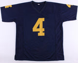 De'Veon Smith Signed University of Michigan Wolverines Jersey Inscribed Go Blue