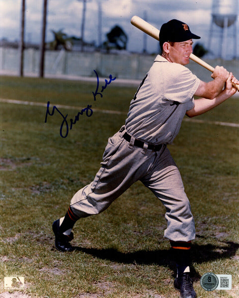 George Kell Autographed Detroit Tigers 8x10 Photo Beckett 45170