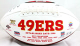 Fred Warner/Azeez Al-Shaair Autographed 49ers Logo Football-Beckett W Hologram