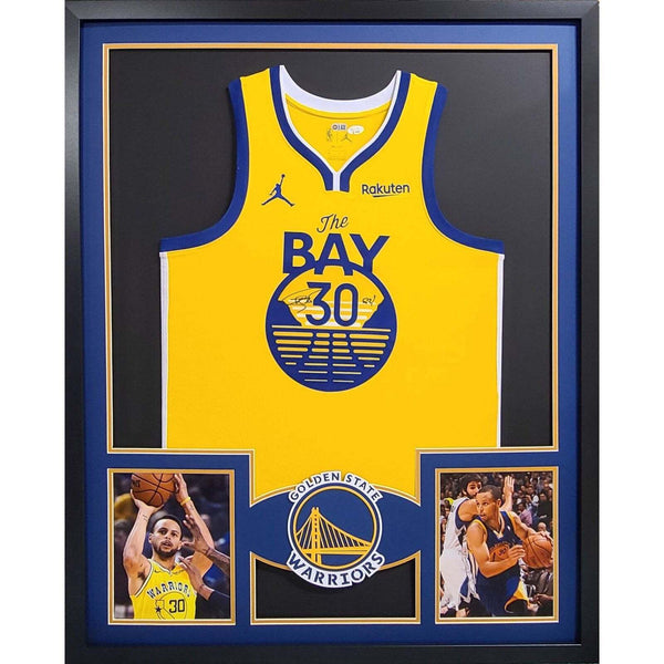 Stephen Curry Autographed Signed Framed Golden State Warriors Steph Jersey JSA