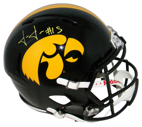 JOSH JACKSON AUTOGRAPHED SIGNED IOWA HAWKEYES FULL SIZE SPEED HELMET JSA