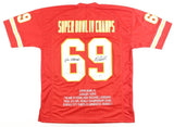 Jan Stenerud & Ed Podolak Signed 1969 Chiefs Super Bowl Champs Highlight Jersey