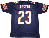 CHICAGO BEARS DEVIN HESTER AUTOGRAPHED BLUE JERSEY BECKETT BAS WITNESS 231050