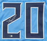 Tony Pollard Signed Tennessee Titans Jersey (Beckett) Ex-Memphis Tiger R.B.