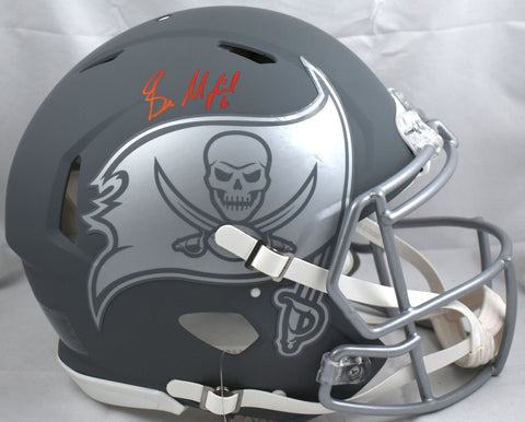 Baker Mayfield Signed Buccaneers F/S Slate Speed Authentic Helmet-Beckett W Holo