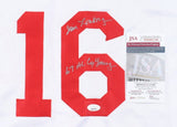 Jim Lonborg Signed Boston Red Sox Jersey Inscribed "67 AL CY Young" (JSA COA)